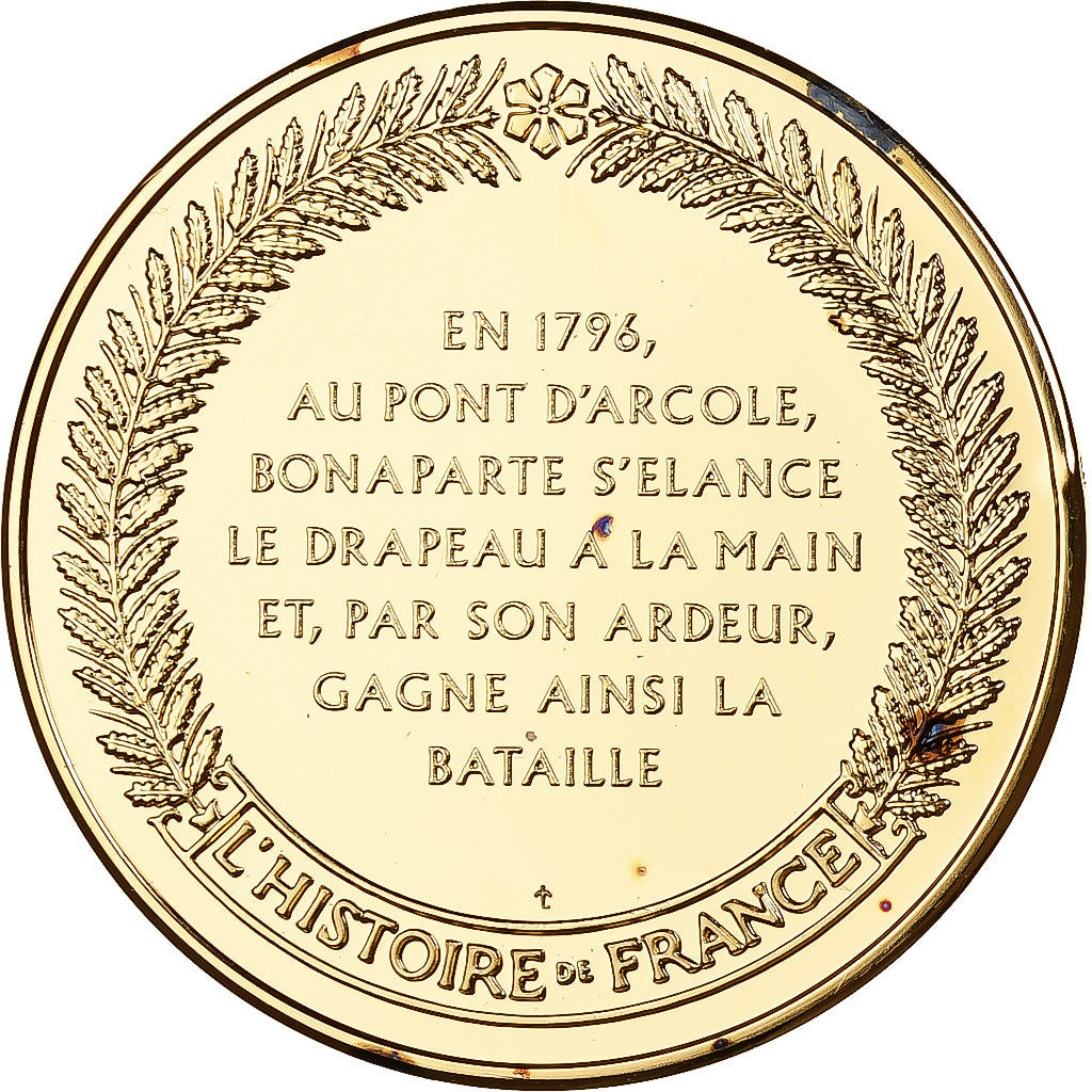 Frankreich, Medaille, Bataille du Pont d'Arcole, Franklin Mint, Vermeil, PP