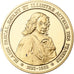 France, Medal, Blaise Pascal, Franklin Mint, Vermeil, Proof, MS(65-70)