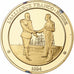 Frankreich, Medaille, L'alliance Franco-Russe 1894, Franklin Mint, Vermeil, PP