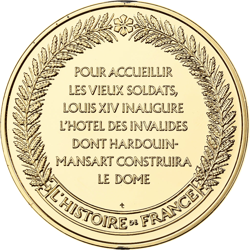 Francia, medaglia, l'Hôtel des Invalides, Franklin Mint, Vermeil, FS, FDC
