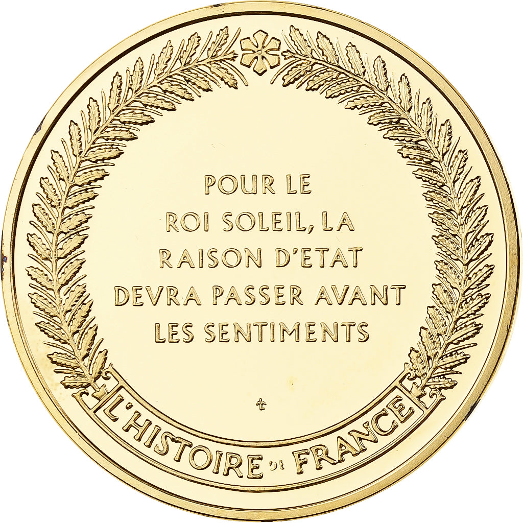 France, Medal, Louis XIV, Franklin Mint, Vermeil, Proof, MS(65-70)