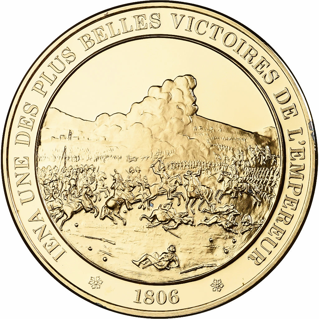Frankreich, Medaille, Bataille de Iéna, Franklin Mint, Vermeil, PP, STGL