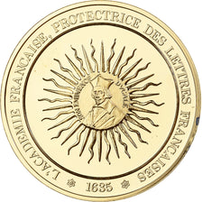 France, Medal, Académie Française, Franklin Mint, Vermeil, Proof, MS(65-70)