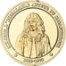 France, Medal, Molière, Franklin Mint, Vermeil, Proof, MS(65-70)