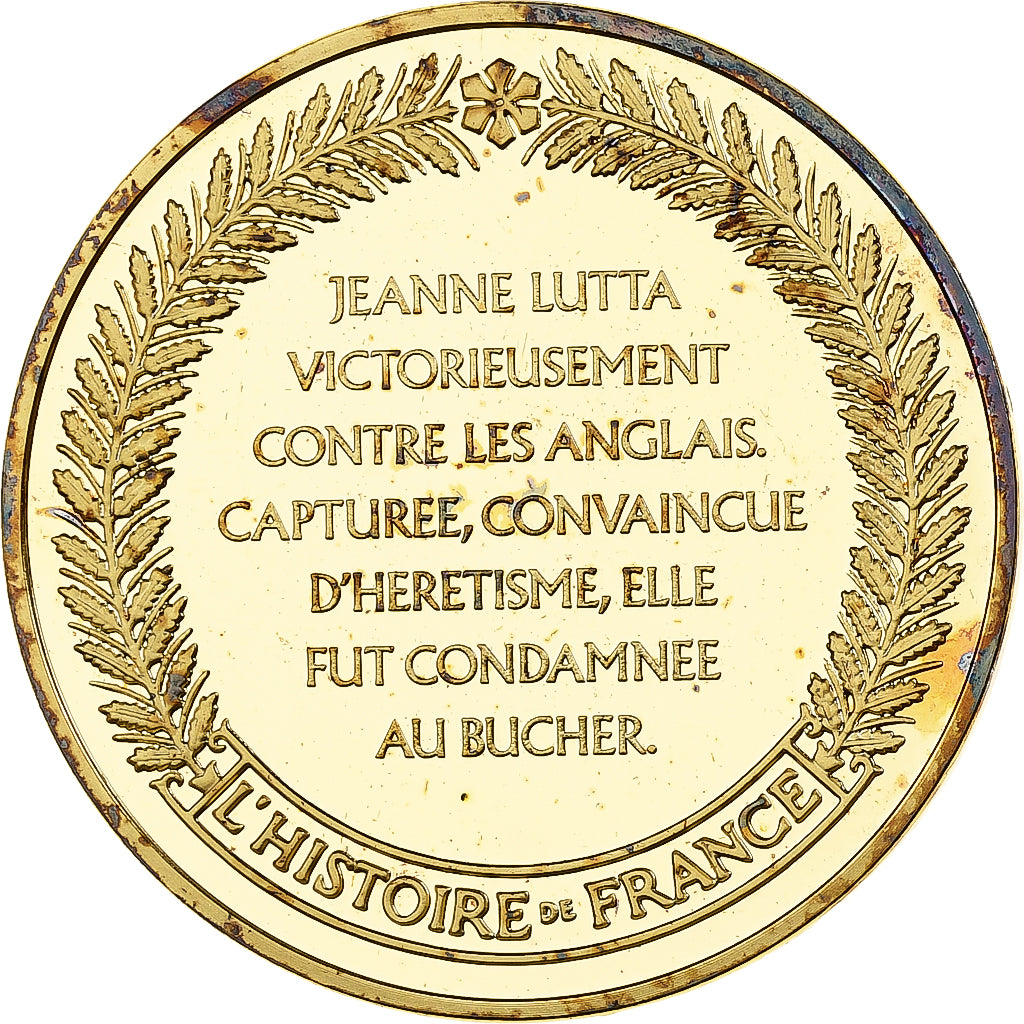 Frankreich, Medaille, Jeanne d'Arc, Franklin Mint, Vermeil, PP, STGL