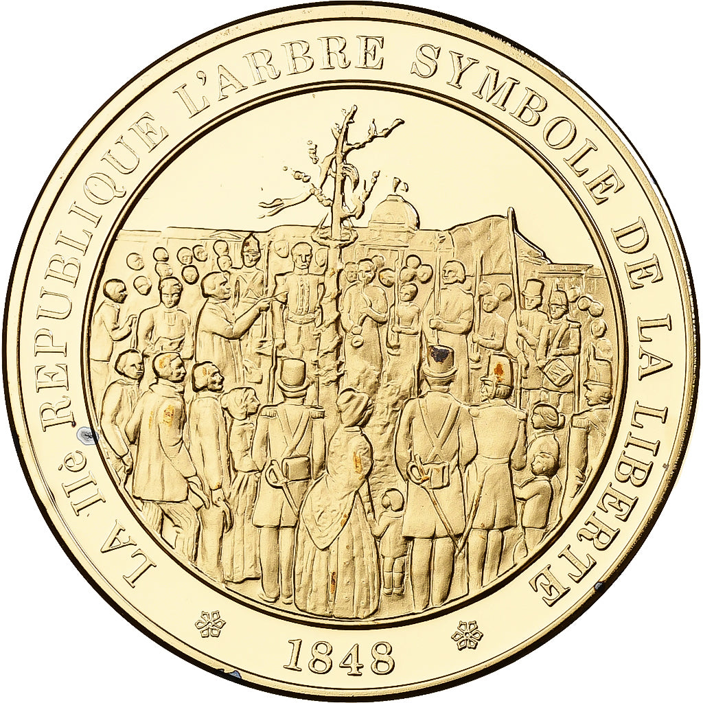 France, Medal, L'arbre symbole de la liberté, Franklin Mint, Vermeil, Proof