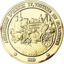 France, Médaille, Assassinat d'Henri IV, Franklin Mint, Vermeil, FDC, BE