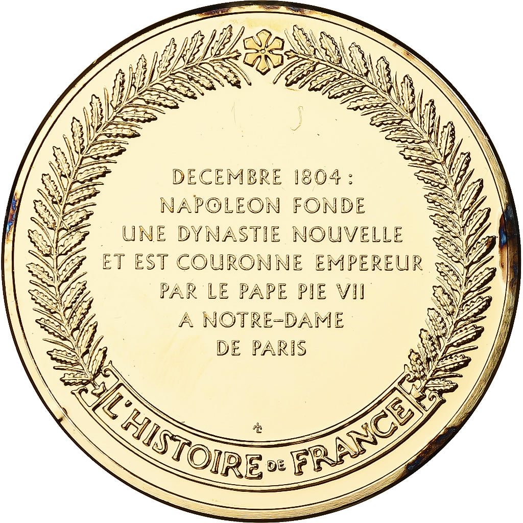 Francja, medal, Le Sacre de Napoléon Bonaparte, Franklin Mint, Vermeil, Proof