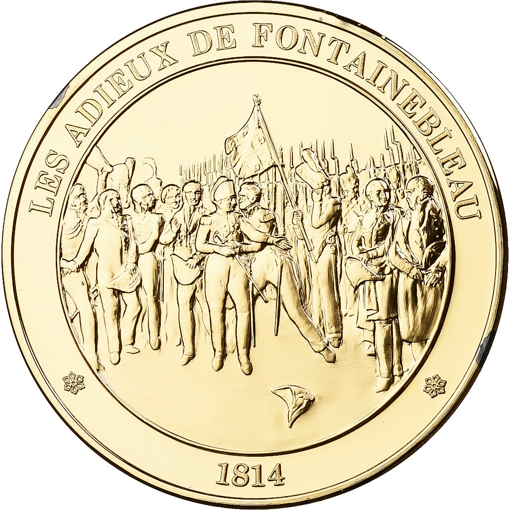 Frankrijk, Medaille, Les adieux de fontainebleau, Franklin Mint, Vermeil, Proof