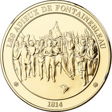 Frankrijk, Medaille, Les adieux de fontainebleau, Franklin Mint, Vermeil, Proof