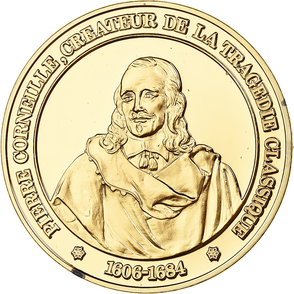 France, Médaille, Corneille, Franklin Mint, Vermeil, FDC, BE