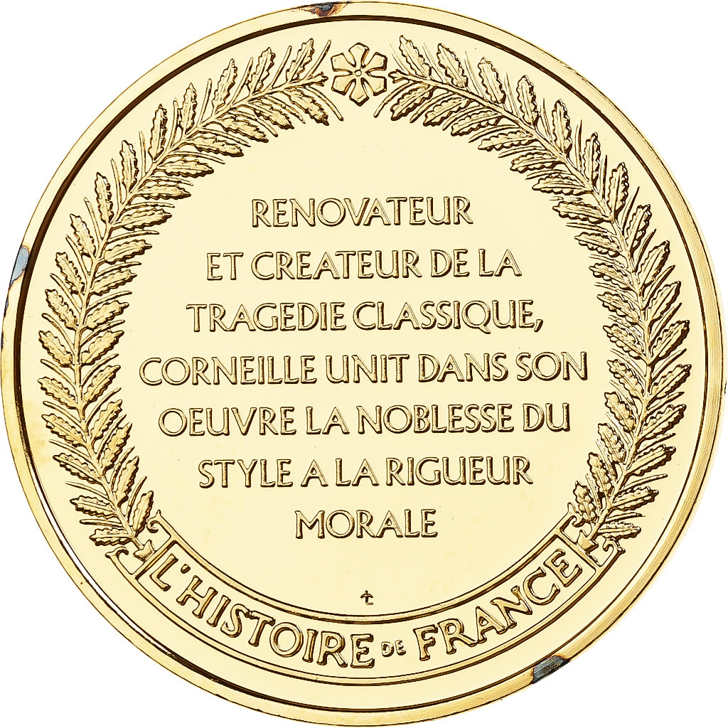 France, Médaille, Corneille, Franklin Mint, Vermeil, FDC, BE