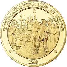 Frankreich, Medaille, Saint-Louis Débarque en Egypte, Franklin Mint, Vermeil