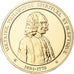 France, Medal, Voltaire, Franklin Mint, Vermeil, Proof, MS(65-70)