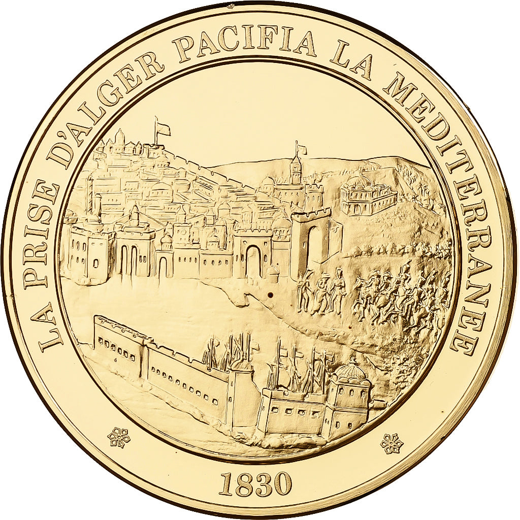 France, Medal, La prise d'Alger pacifia la Méditerranée, Franklin Mint