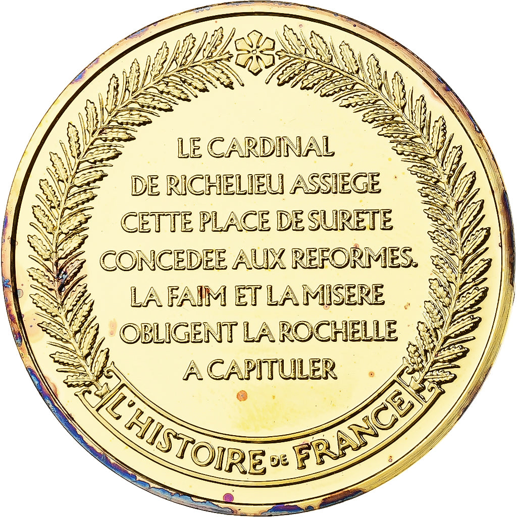 France, Medal, Capitulation de la Rochelle, Franklin Mint, Vermeil, Proof