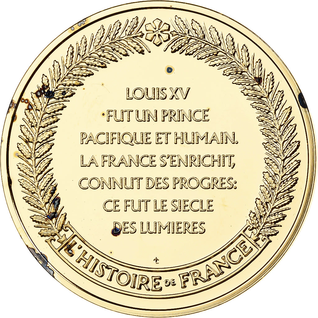 France, Médaille, Louis XV, Franklin Mint, Vermeil, FDC, BE