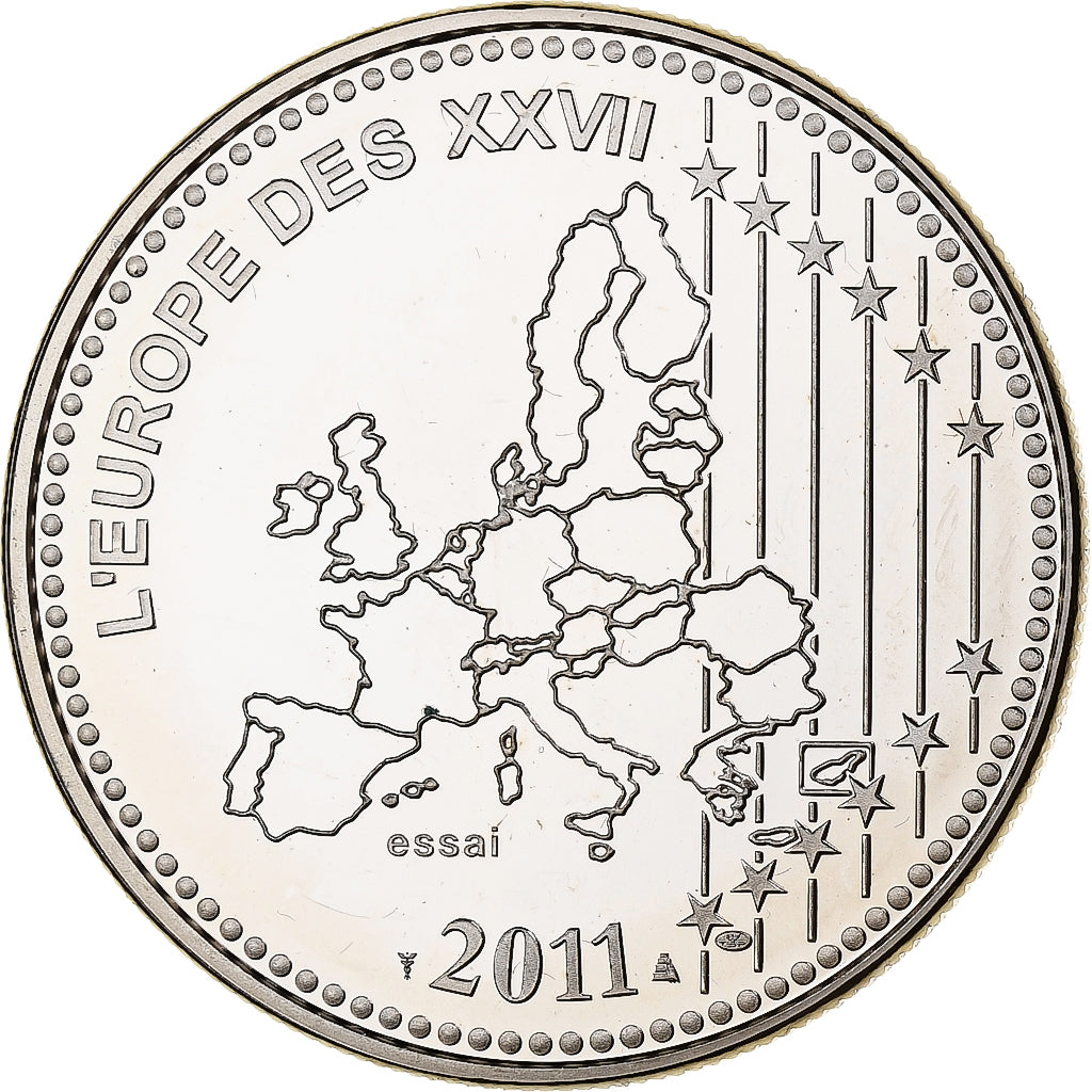 Francia, medaglia, L'Europe des XXVII, Bienvenue à l'Estonie, 2011, Utrecht