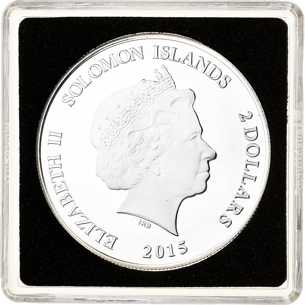Isole Salomone, Elizabeth II, 2 Dollars, Great Sphinx of Giza, 2015, FS