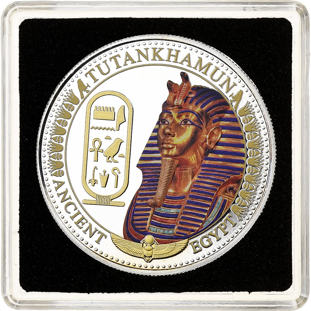 Wyspy Salomona, Elizabeth II, 2 Dollars, Gold mask of Tutankhamun, 2014, Proof