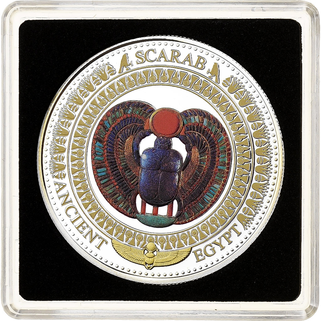 Isole Salomone, Elizabeth II, 2 Dollars, Winged scarab, 2014, FS, Argento, FDC