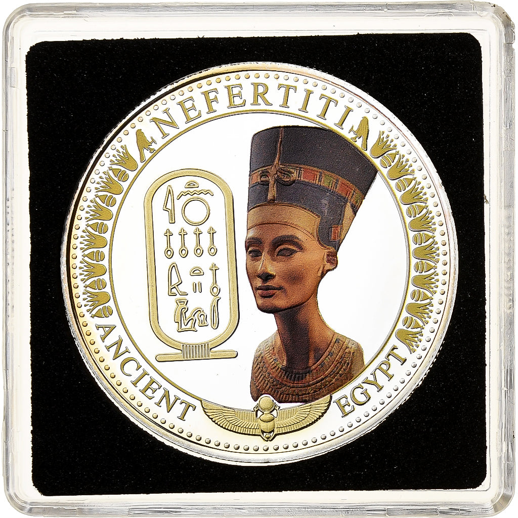 Solomon Islands, Elizabeth II, 2 Dollars, Néfertiti, 2014, Proof, Silver