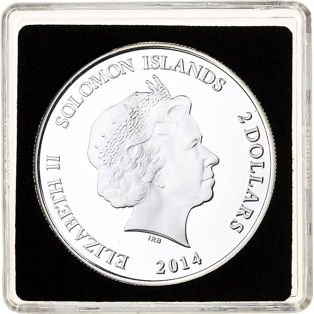 Solomon Islands, Elizabeth II, 2 Dollars, Ra, God of the Sun, 2014, Proof