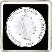 Solomon Islands, Elizabeth II, 2 Dollars, Ra, God of the Sun, 2014, Proof