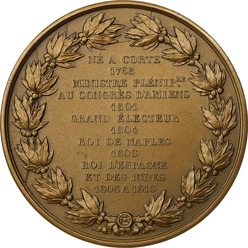 Francja, medal, Joseph Napoléon, Prince français, 1832, Brązowy, Dubois