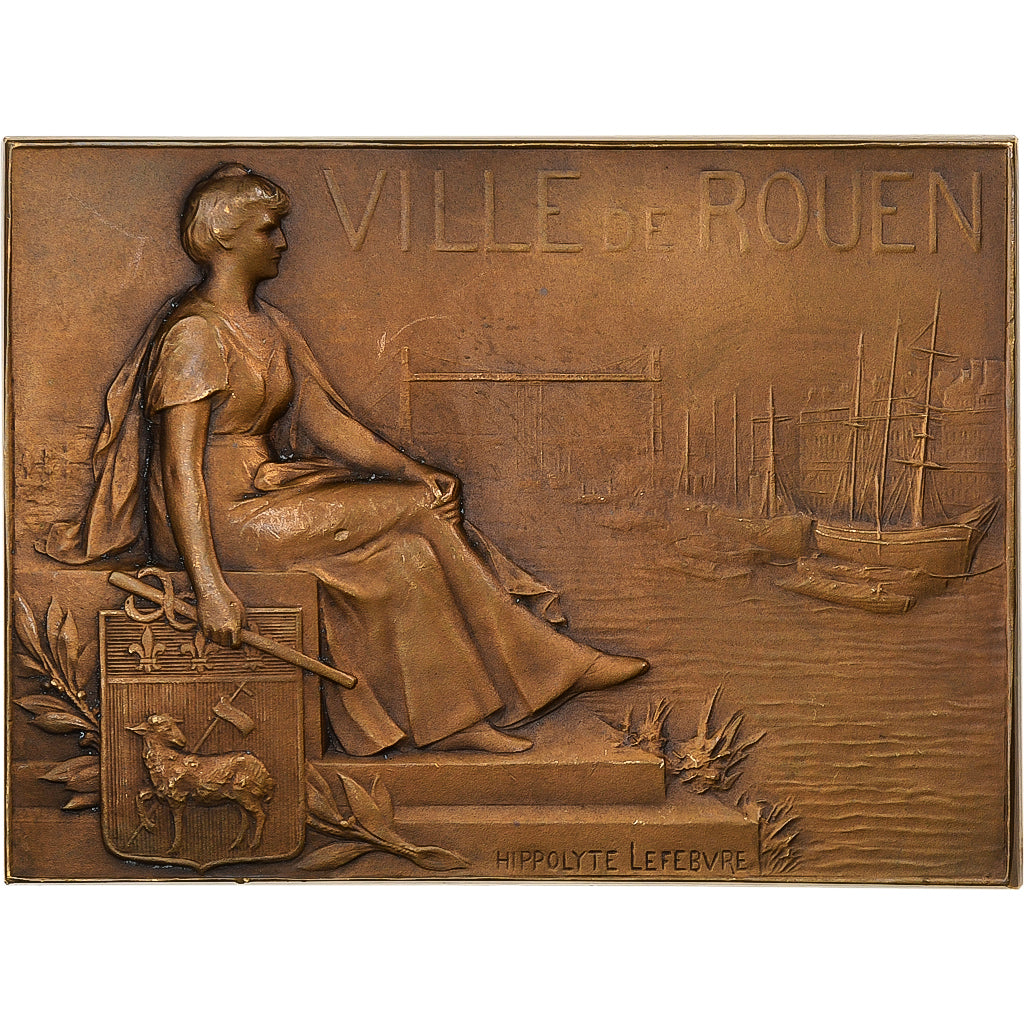France, Médaille, Ville de Rouen, Bronze, SUP, Hippolyte Lefèbvre