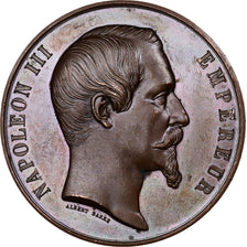 France, Médaille, Napoléon III, Exposition universelle de Paris, 1855, Cuivre