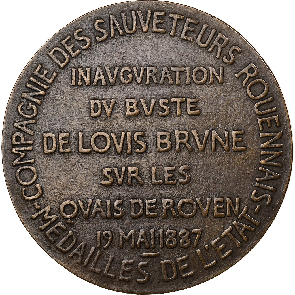 Francja, medal, Louis Adolphe Brune, 1887, Brązowy, Bourgeois, AU(55-58)