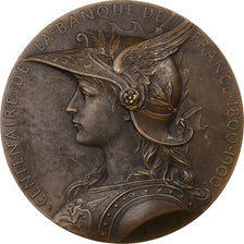 France, Medal, Centenaire de la Banque de France, 1900, Bronze, Roty, AU(50-53)