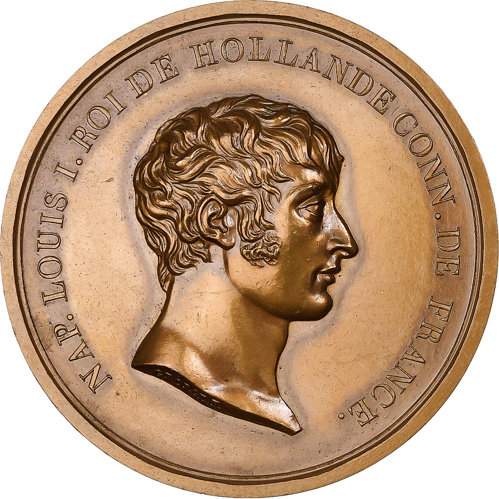 Francia, medalla, Napoléon-Louis roi de Hollande, 1967, Bronce, George