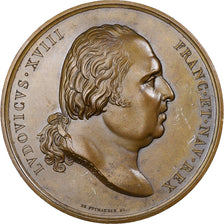 Frankrijk, Medaille, Louis XVIII, Translation des cendres, 1816, Bronzen
