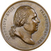 Frankrijk, Medaille, Louis XVIII, Translation des cendres, 1816, Bronzen