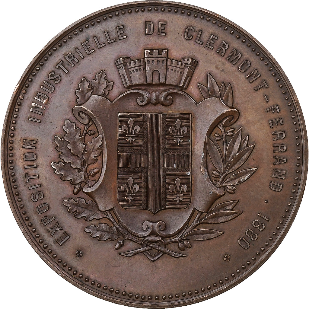 France, Medal, Exposition industrielle de Clermont-Ferrand, 1880, Bronze