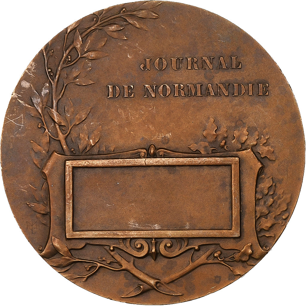 Francia, medalla, Journal de Normandie, Rouen, Bronce, Baudichon, MBC+