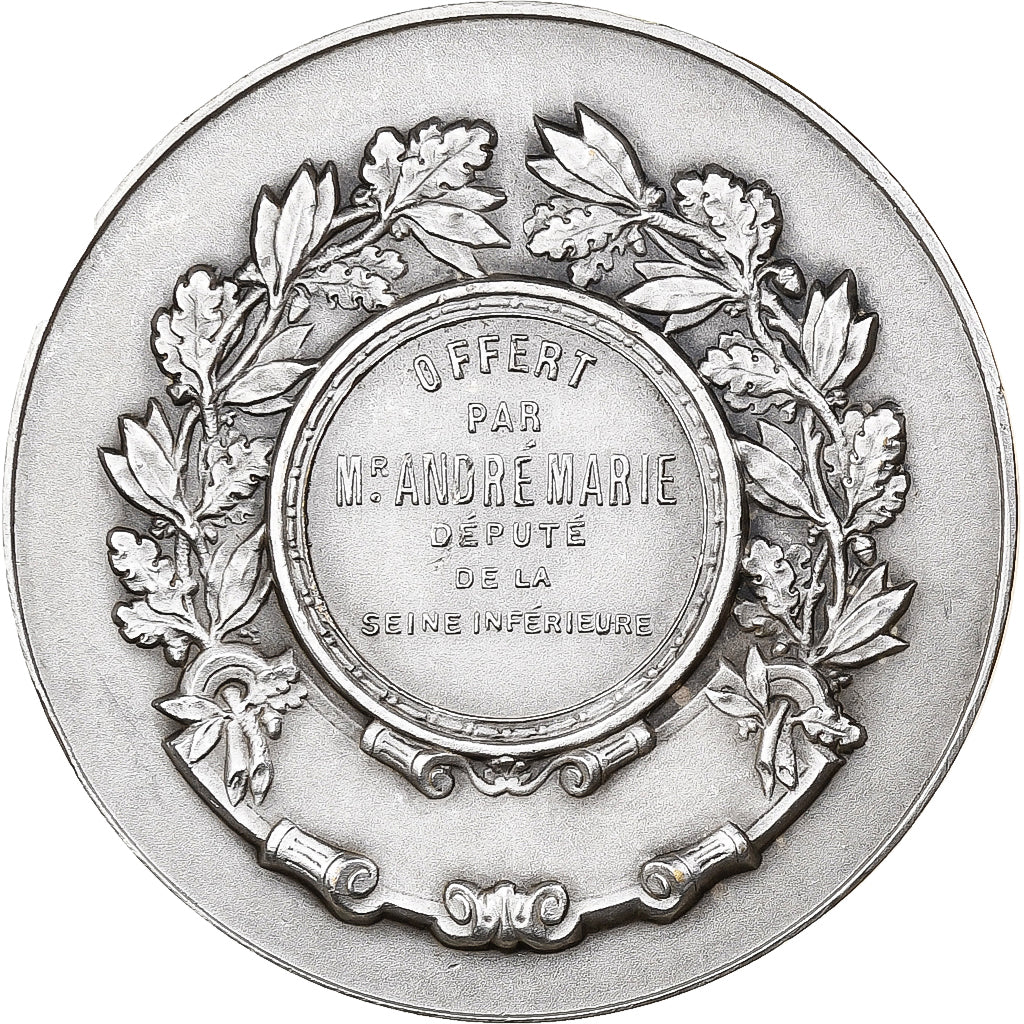 France, Medal, Seine intérieure, Silvered bronze, Rivet, AU(55-58)