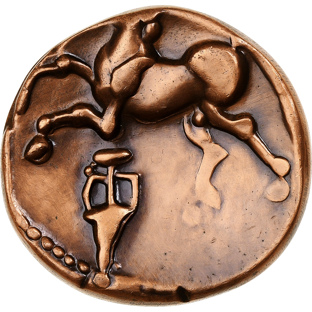 France, Médaille, Reproduction du Statère d’or de Vercingétorix, 1967, MDP