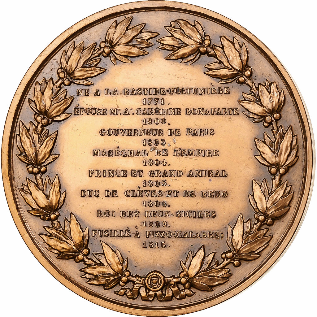 France, Medal, Joseph Napoléon Murat, Bronze, Restrike, MS(63)
