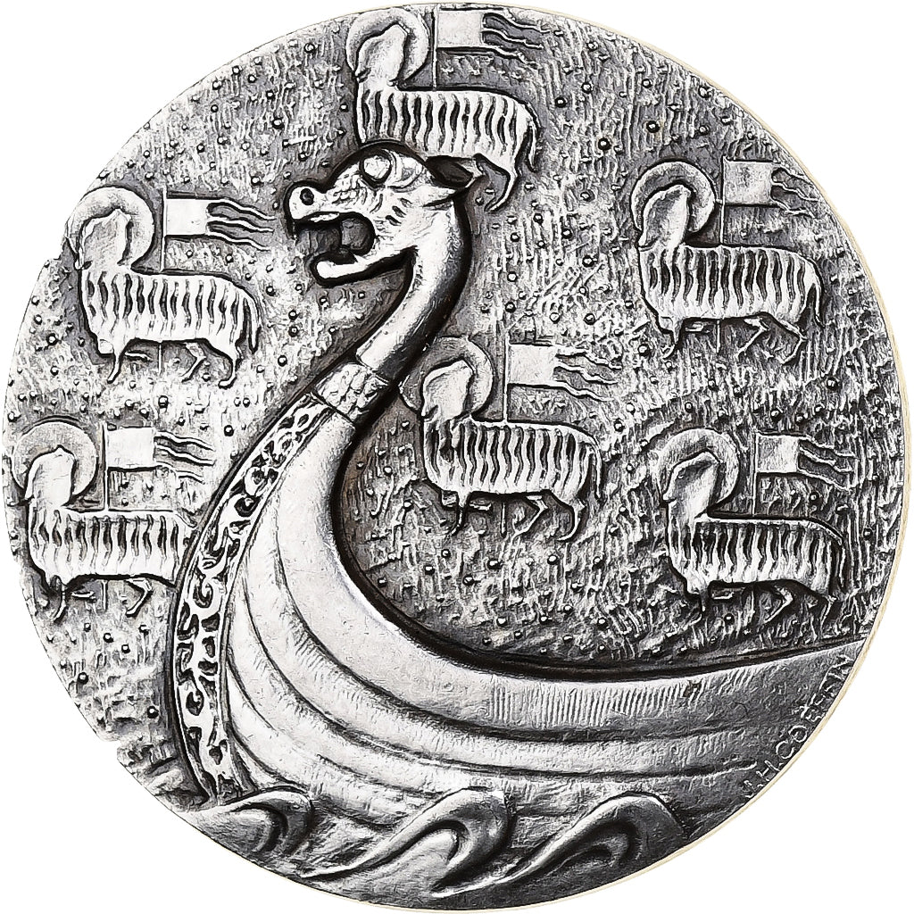 France, Médaille, Chambre de Commerce de Rouen, Argent, SUP, Coeffin