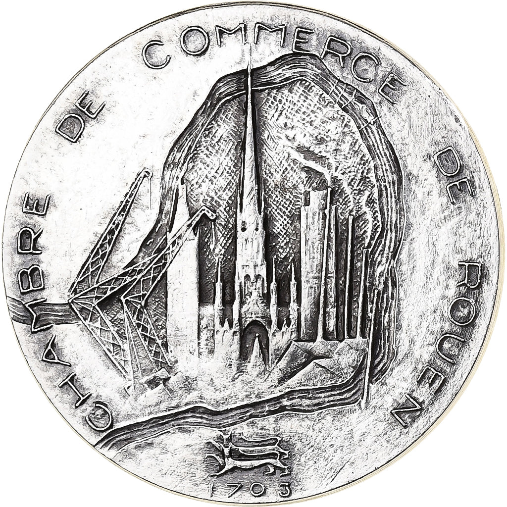 France, Médaille, Chambre de Commerce de Rouen, Argent, SUP, Coeffin