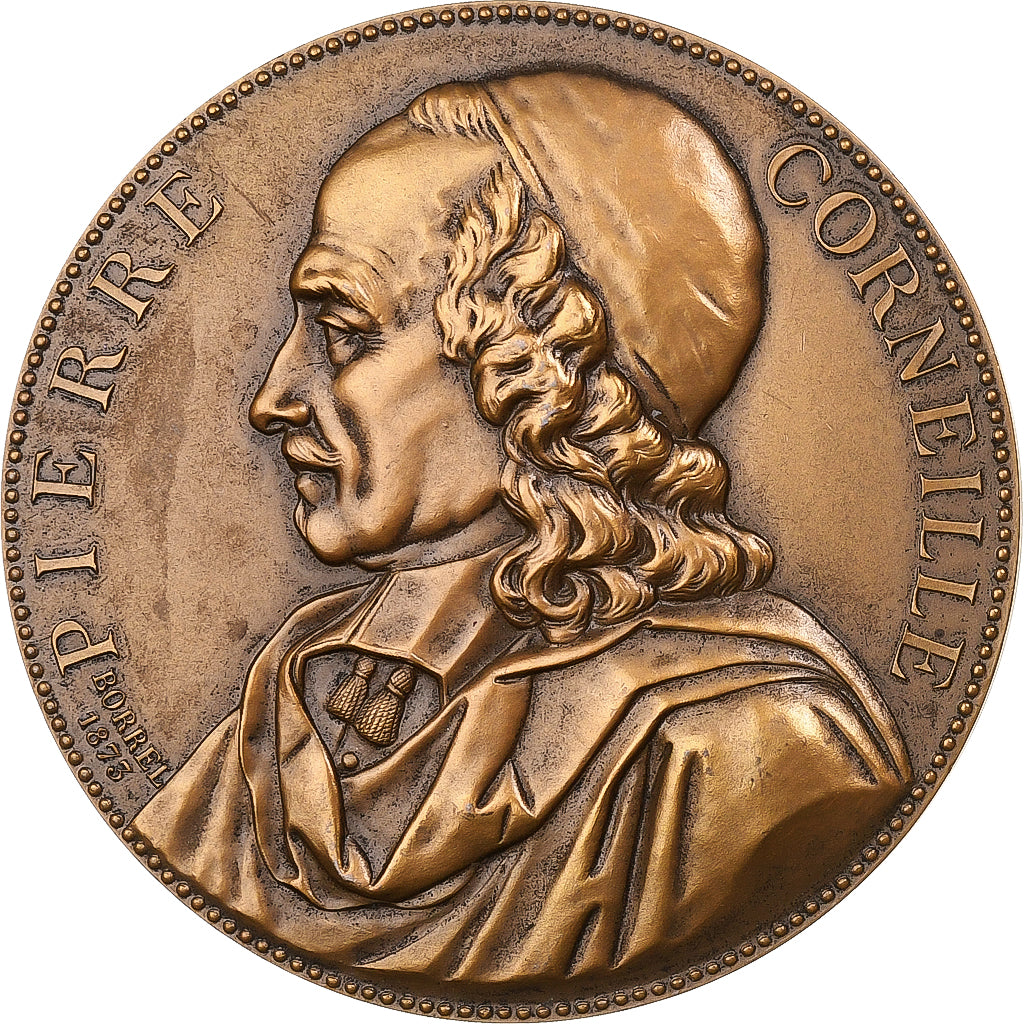 Francia, medalla, Pierre Corneille, Comité de Rouen, Bronce, Borrel, EBC