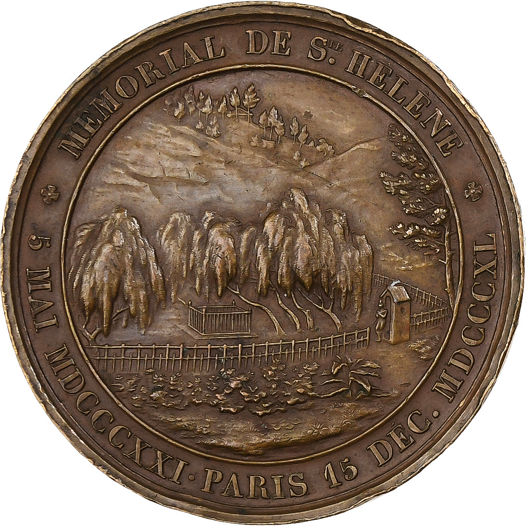 France, Médaille, Médaille du mémorial de St-Hélène, 1840, Bronze, SUP