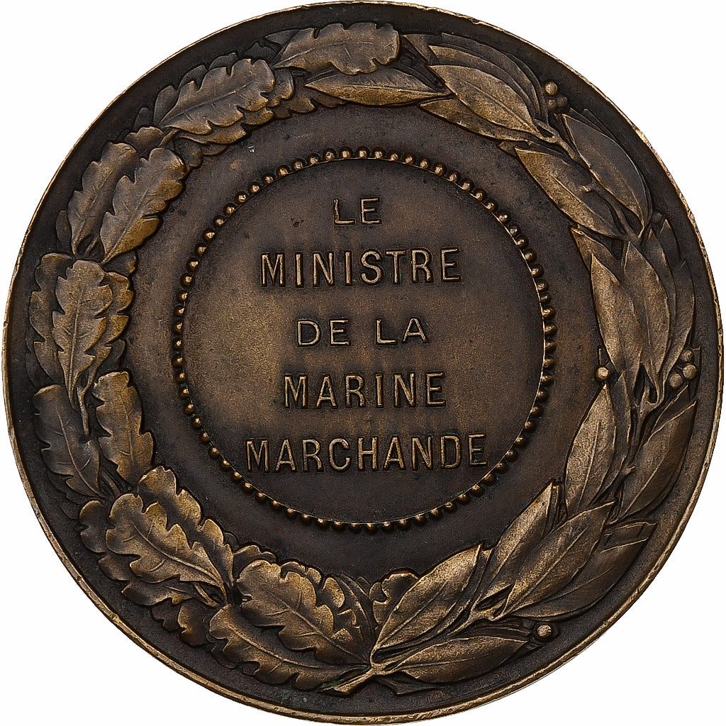 France, Medal, Ministre de la Marine marchande, Bronze, Bertrand, AU(55-58)