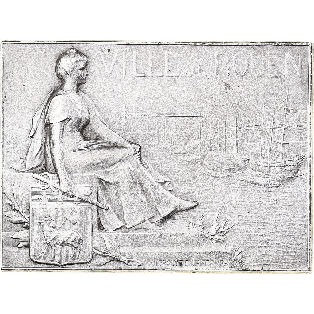 Frankreich, Medaille, Ville de Rouen, Silber, Hippolyte Lefèbvre, SS
