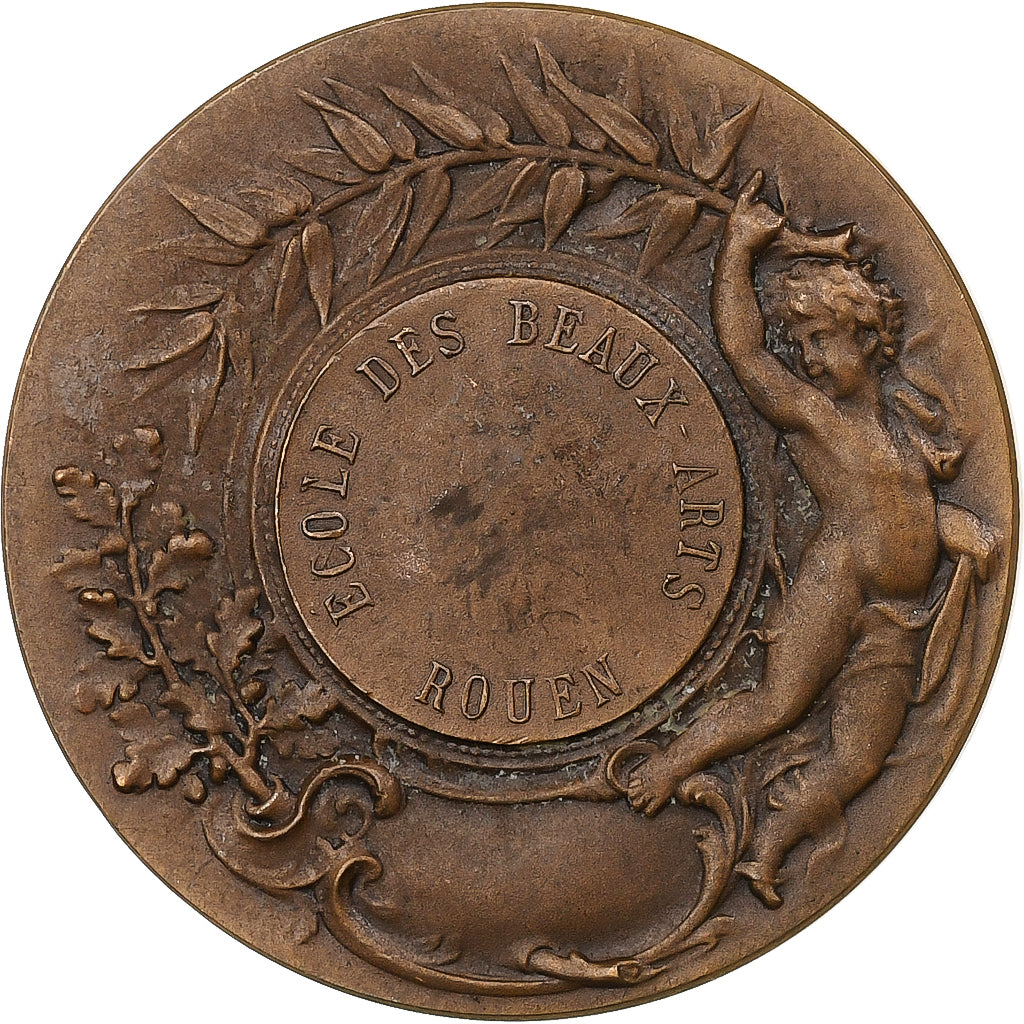 France, Médaille, École des Beaux-Arts de Rouen, Bronze, SUP, Bottée