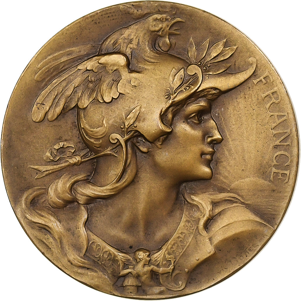 Frankreich, Medaille, École des Beaux-Arts de Rouen, Bronze, Bottée, VZ