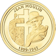 France, Token, Jean Moulin, Gold, Proof, MS(65-70)